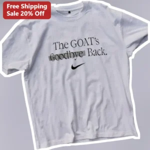 The GOAT's Goodbye Back. Michael Jordan Tribute Tee available at our Los Angeles warehouse
