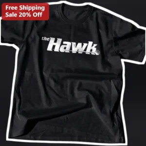 The Hawk Tee Tiger Woods Vintage Distressed Golf Shirt Black Cotton Graphic Tee available at our Los Angeles warehouse