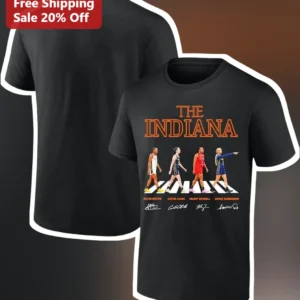 THE INDIANA Caitlin Clark WNBA Fever Abbey Road Parody Graphic Tee available at our Los Angeles warehouse