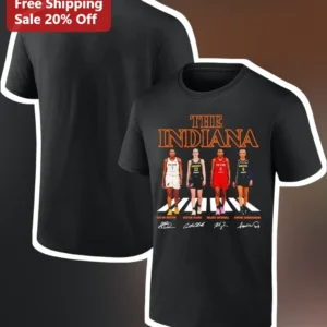 THE INDIANA Tee Indiana Fever Abbey Road Parody WNBA Caitlin Clark Aliyah Boston Vintage Graphic Shi available at our Los Angeles warehouse