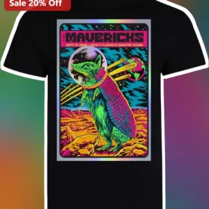 The Mavericks Psychedelic Space Armadillo Graphic Tee Country Rock Band Merch available at our Los Angeles warehouse