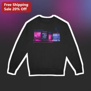 The Midnight Vetch Implants Gypsy Eyes Synthwave Sweatshirt available at our Los Angeles warehouse