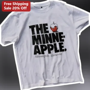The Minne Apple Minneapolis Minnesota Tee City Pride Souvenir Shirt available at our Los Angeles warehouse