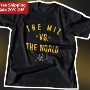 The Miz Vs The World WWE Superstar Graphic Tee available at our Los Angeles warehouse