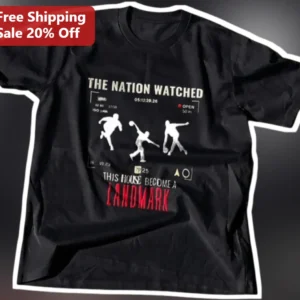 The Nation Watched This House Become A Landmark Retro VHS Basketball Graphic Tee available at our Los Angeles warehouse