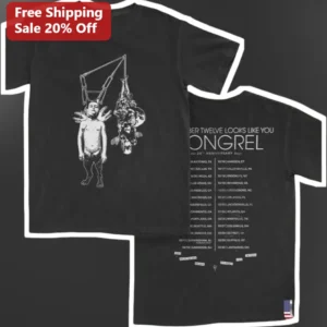 The Number Twelve Looks Like You Mike Longrel Mathcore Band Merch Tee available at our Los Angeles warehouse
