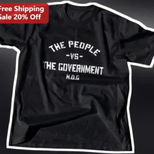 The People Vs The Government Tee Anti-Establishment Political Protest Graphic Shirt for Libertarians available at our Los Angeles warehouse