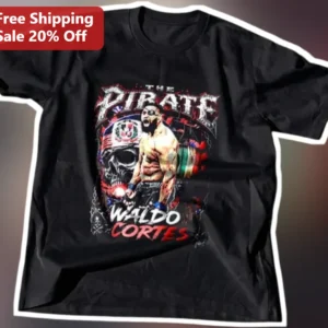 THE PIRATE Tee Vintage Wrestling Luchador Graphic T-Shirt for Men Women Halloween Costume available at our Los Angeles warehouse