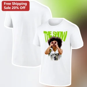 The Show Napheesa Collier WNBA Minnesota Lynx Basketball Player Graphic Tee available at our Los Angeles warehouse
