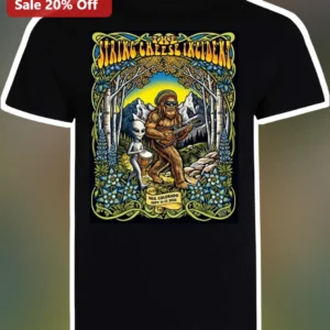 The String Cheese Incident Vail Colorado Bigfoot Alien Jam Band Graphic Tee available at our Los Angeles warehouse
