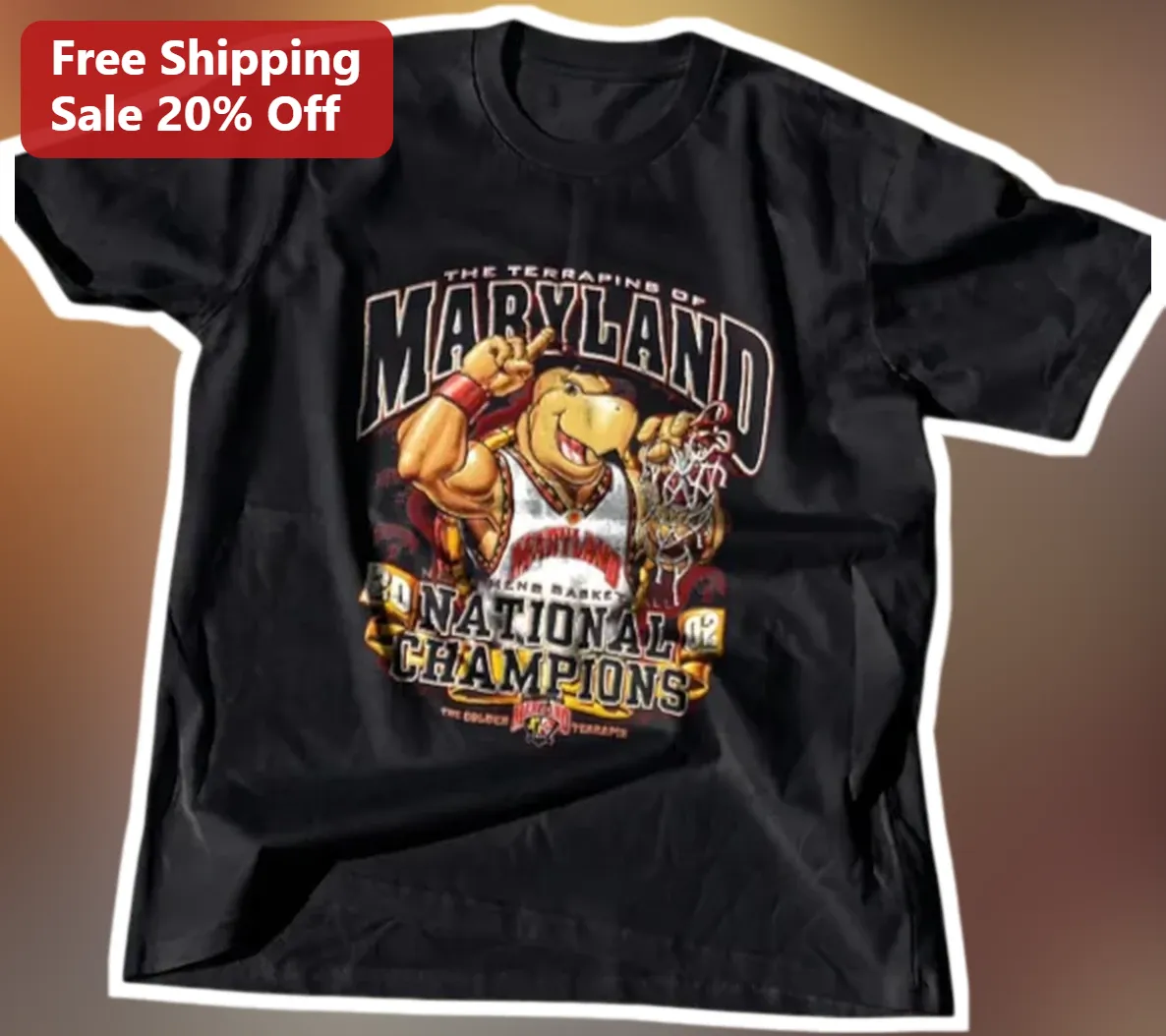 The Terrapins of Maryland National Champions Testudo Mascot — Los Angeles The Terrapins of Maryland National Champions Testudo Mascot Tee University of Maryland UMD College B available at our Los Angeles warehouse