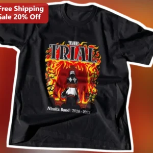 The Trial Penguin Judge Graphic Tee Funny Band Merch Custom Name Personalized Gift available at our Los Angeles warehouse