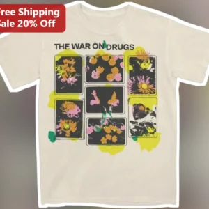 The War on Drugs Band Tee Indie Rock Psychedelic Graphic Shirt for Men Women available at our Los Angeles warehouse