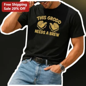 This Grodd Needs a Brew Gorilla Grodd DCU Fan Graphic Tee available at our Los Angeles warehouse