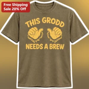 This Grodd Needs a Brew Tee Gorilla Grodd DCU Fan Graphic Shirt available at our Los Angeles warehouse