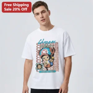Tony Tony Chopper Straw Hat Crew Tee Japanese Anime Kawaii Vintage Graphic T-Shirt Gift for Fans available at our Los Angeles warehouse