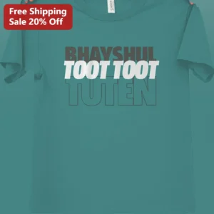 TOOT TOOT Tee Funny Typography Graphic T-Shirt for Men Women available at our Los Angeles warehouse