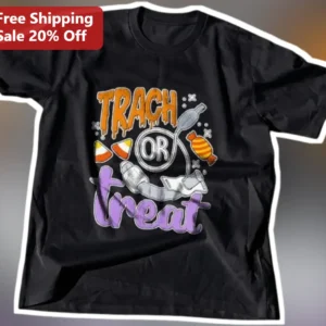 Trach or Treat Halloween Tee Funny Respiratory Therapist Nurse Gift available at our Los Angeles warehouse