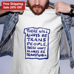 Trans Pride Anti-Transphobia Slogan Graphic Tee Trans Rights Ally Shirt available at our Los Angeles warehouse