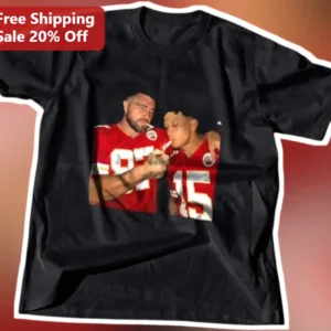 Travis Kelce and Patrick Mahomes Tee Kansas City Chiefs NFL Football Fan Gift Shirt available at our Los Angeles warehouse
