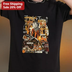 Trick 'r Treat Sam Vintage Horror Graphic Tee Halloween Cult Classic Shirt available at our Los Angeles warehouse