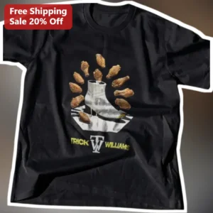 Trick Williams Chicken Leg Boot Graphic Tee for WWE Fans available at our Los Angeles warehouse