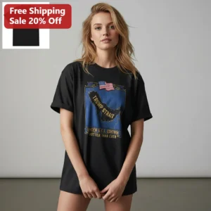 Trump Strait Under U.S.A. Control Hotter Than Ever Tee, Donald Trump Political Satire Gift, Patrioti available at our Los Angeles warehouse