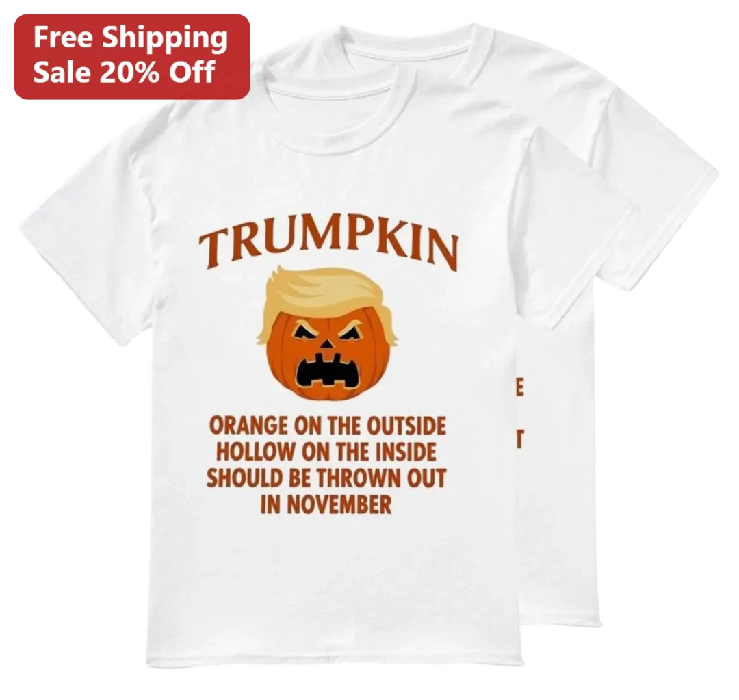 Trumpkin Orange on the Outside Hollow on the Inside Thrown O — Los Angeles Trumpkin Orange on the Outside Hollow on the Inside Thrown Out in November Funny Anti-Trump Hallowee available at our Los Angeles warehouse