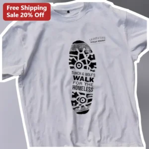 Tunch Wolf's Walk For The Homeless Charity Event Tee available at our Los Angeles warehouse