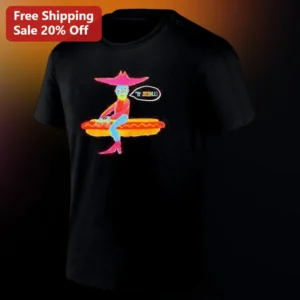 Ty Segall Psychedelic Hot Dog Rider Tee, Indie Rock Band Graphic T-Shirt Gift for Garage Rock Music available at our Los Angeles warehouse