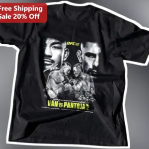 UFC Van vs Pantoja 2 Alex Pereira Kai Asakura MMA Fight Night Tee available at our Los Angeles warehouse