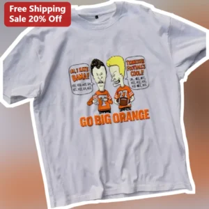 UH, I Hate Bama Tennessee Football Cool Go Big Orange Beavis and Butt-Head Tee available at our Los Angeles warehouse