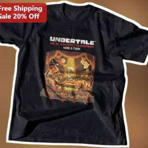 Undertale The Determination Symphony World Tour Tee available at our Los Angeles warehouse