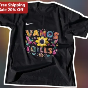 Vamos Bills Para La Eternidad Hispanic Heritage Buffalo Bills Fan Tee available at our Los Angeles warehouse