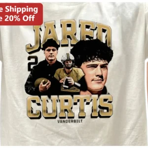 Vanderbilt Football Player Custom Name Personalized Graphic Tee available at our Los Angeles warehouse