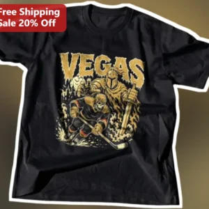 Vegas Golden Knights Vintage Hockey Graphic Tee for Men Women available at our Los Angeles warehouse