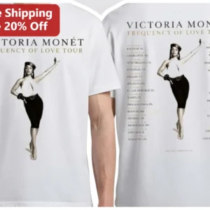 Victoria Monét Frequency Of Love Tour Graphic Tee R&B Concert Merch Gift available at our Los Angeles warehouse