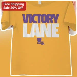 Victory Lane LSU Tigers Tee College Football Game Day Apparel available at our Los Angeles warehouse