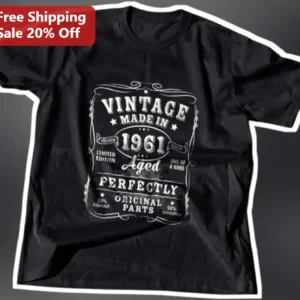 Vintage Made In 1961 Aged Perfectly Original Parts Tee available at our Los Angeles warehouse