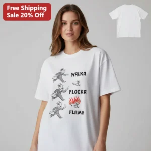 Waka Flocka Flame Tee Retro Cartoon Rapper Meme Graphic Shirt Funny Hip Hop Gift For Rap Fans available at our Los Angeles warehouse