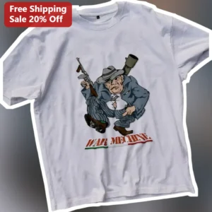 War Machine Joe Pesci Goodfellas Vintage Cartoon Graphic Tee available at our Los Angeles warehouse