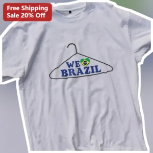 We Brazil Tee Brazilian Flag Soccer Fan Shirt for Men Women available at our Los Angeles warehouse