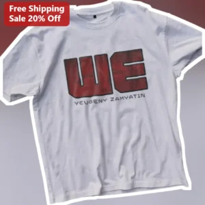 We Yevgeny Zamyatin Dystopian Literature Graphic Tee available at our Los Angeles warehouse