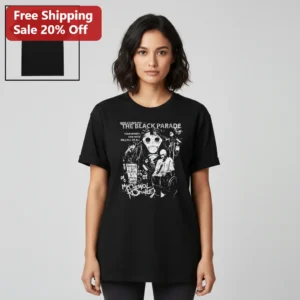 Welcome to the Black Parade Tee My Chemical Romance Emo Punk Rock Band Shirt Gift for Music Fans available at our Los Angeles warehouse