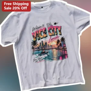 Welcome to Vice City Leonida Sun Speed No Rules Graphic Tee available at our Los Angeles warehouse