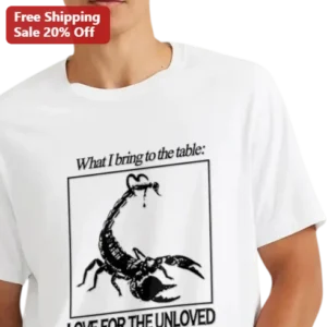 What I Bring To The Table Love For The Unloved Graphic Tee available at our Los Angeles warehouse