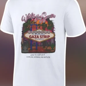 White Boy Summer Gaza Strip Riviera Parody Graphic Tee available at our Los Angeles warehouse