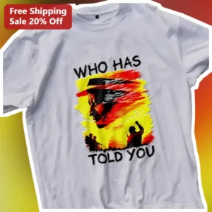 Who Has Told You Vintage Native American History Graphic Tee available at our Los Angeles warehouse