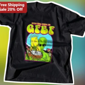 Who The Fork Is GFBF Funny Alien Graphic Tee Retro Sci-Fi Humor Shirt available at our Los Angeles warehouse