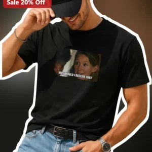Why Would I Deceive You Meme Tee Elizabeth Holmes Theranos Graphic Shirt available at our Los Angeles warehouse
